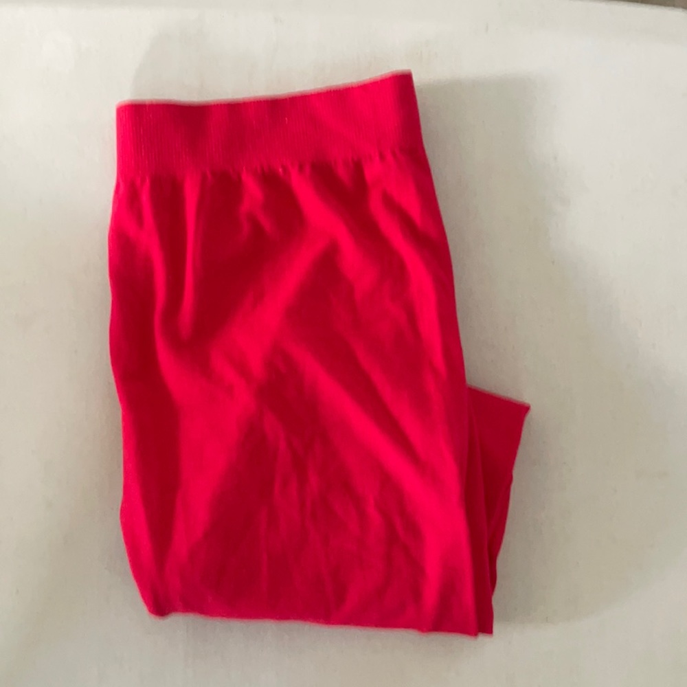 Red leggings